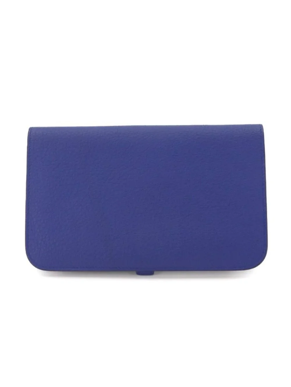 Hermes Dogon GM Bifold Wallet Togo Blue Electric Silver